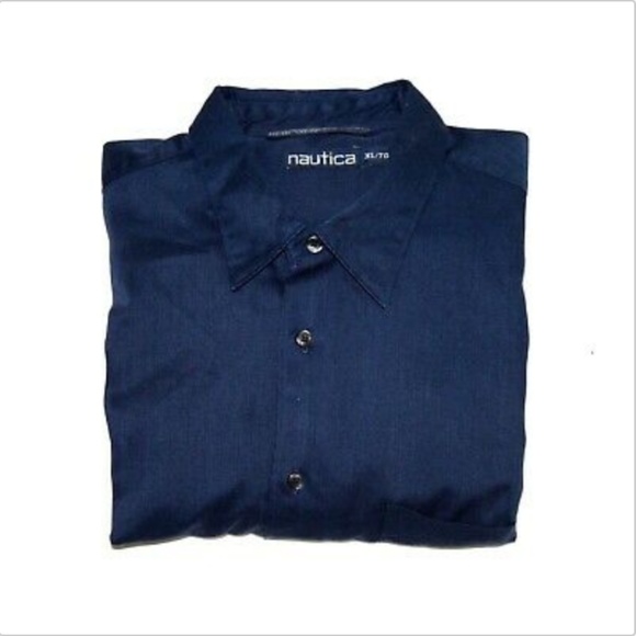Nautica Long Sleeve Button Down Shirt Size XL - Picture 4 of 5